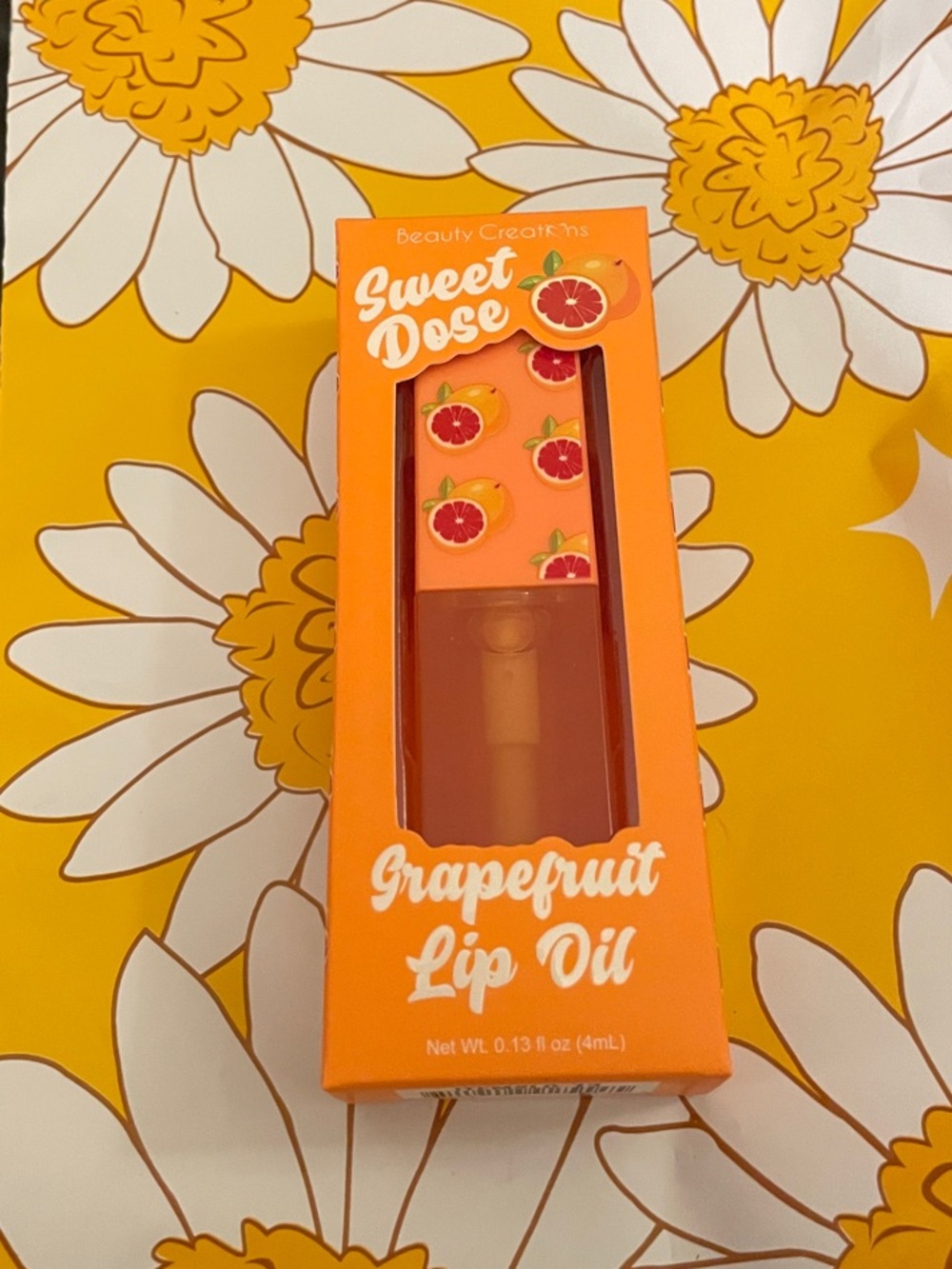 Beauty Creations Sweet Dose Grapefruit Lip Oil — Orange